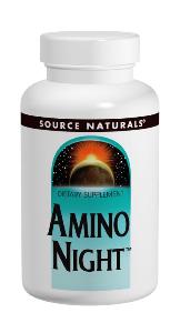 Amino Night by Source Naturals features a special nighttime blend of the Amino Acids L-Arginine - L-Pyroglutamate, L-Lysine HCl, and L-Ornithine HCl..